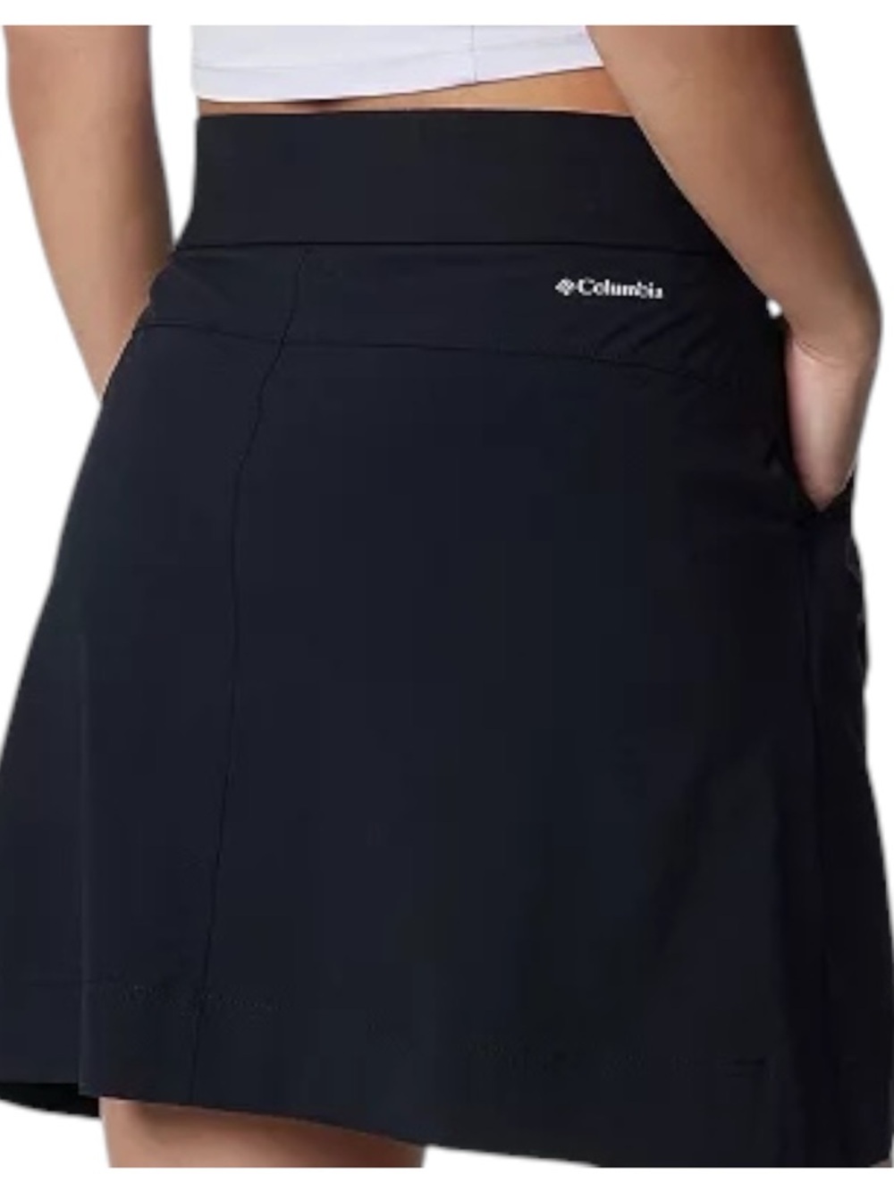 NWT Columbia Black Anytime UPF 50+ Straight Skort